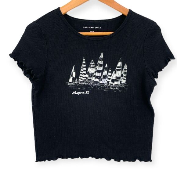 -American Eagle Outfitters Women's Graphic Tee M - Picture 1 of 7